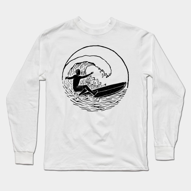 Surf Vibes (for Light Color) Long Sleeve T-Shirt by quilimo